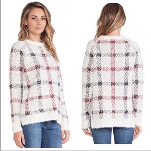 Theory Plaid Wool blend Sweater